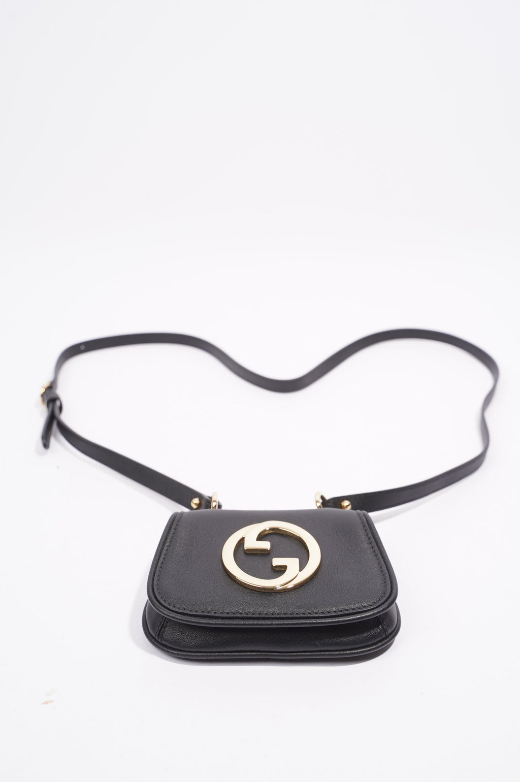 Gucci Blondie Card Case Wallet Black Leather