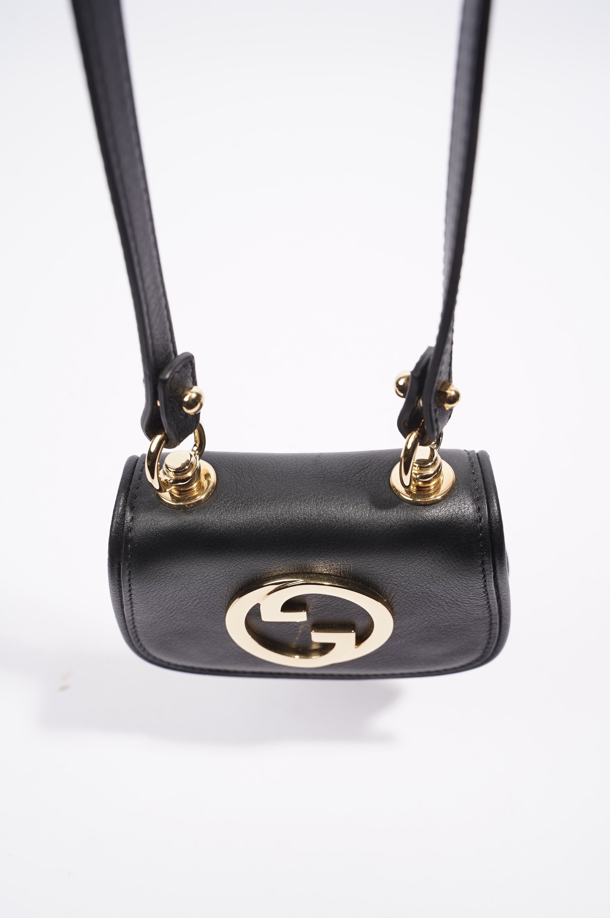 Gucci Blondie Card Case Wallet Black Leather