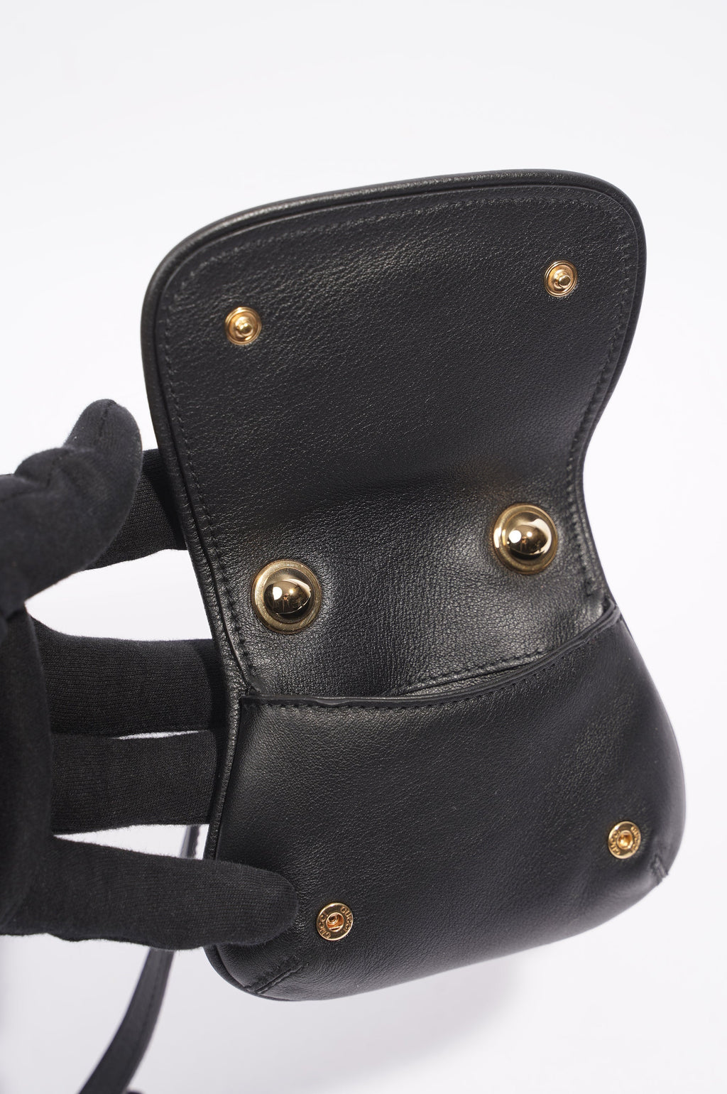 Gucci Blondie Card Case Wallet Black Leather