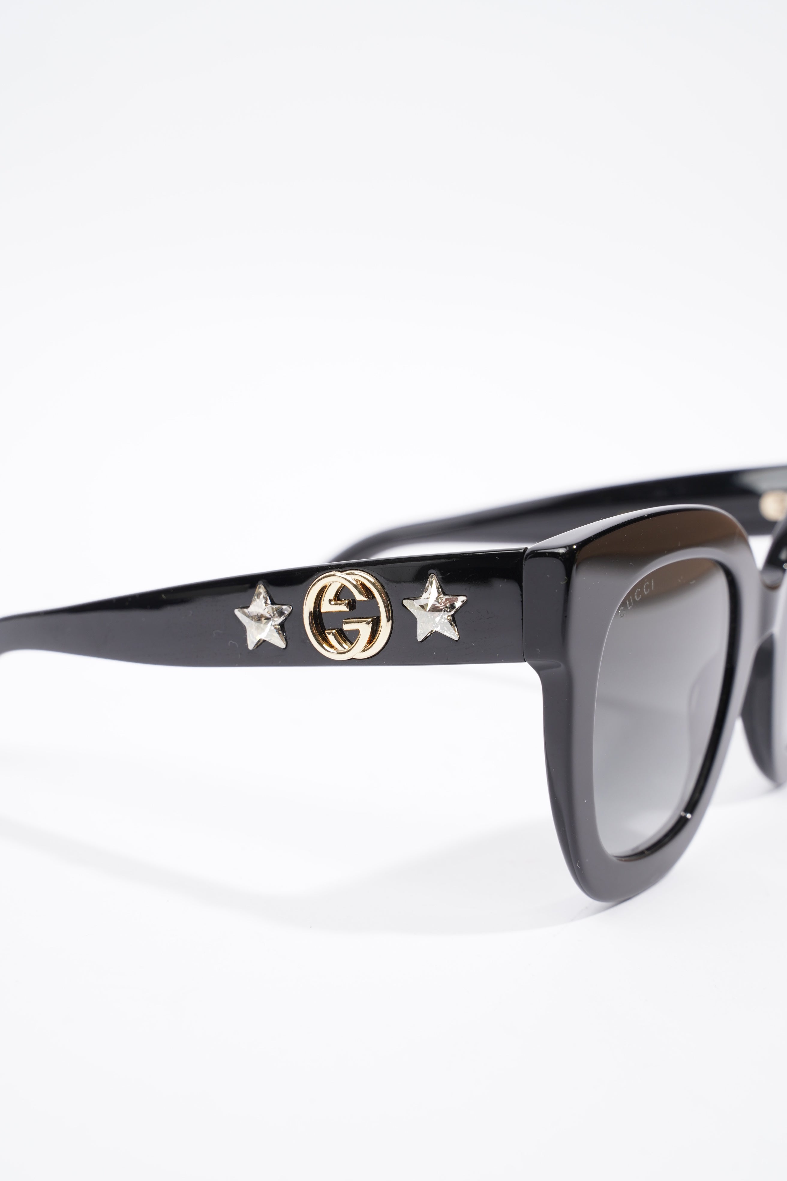 Gucci GG0208S Sunglasses Black Acetate 140mm