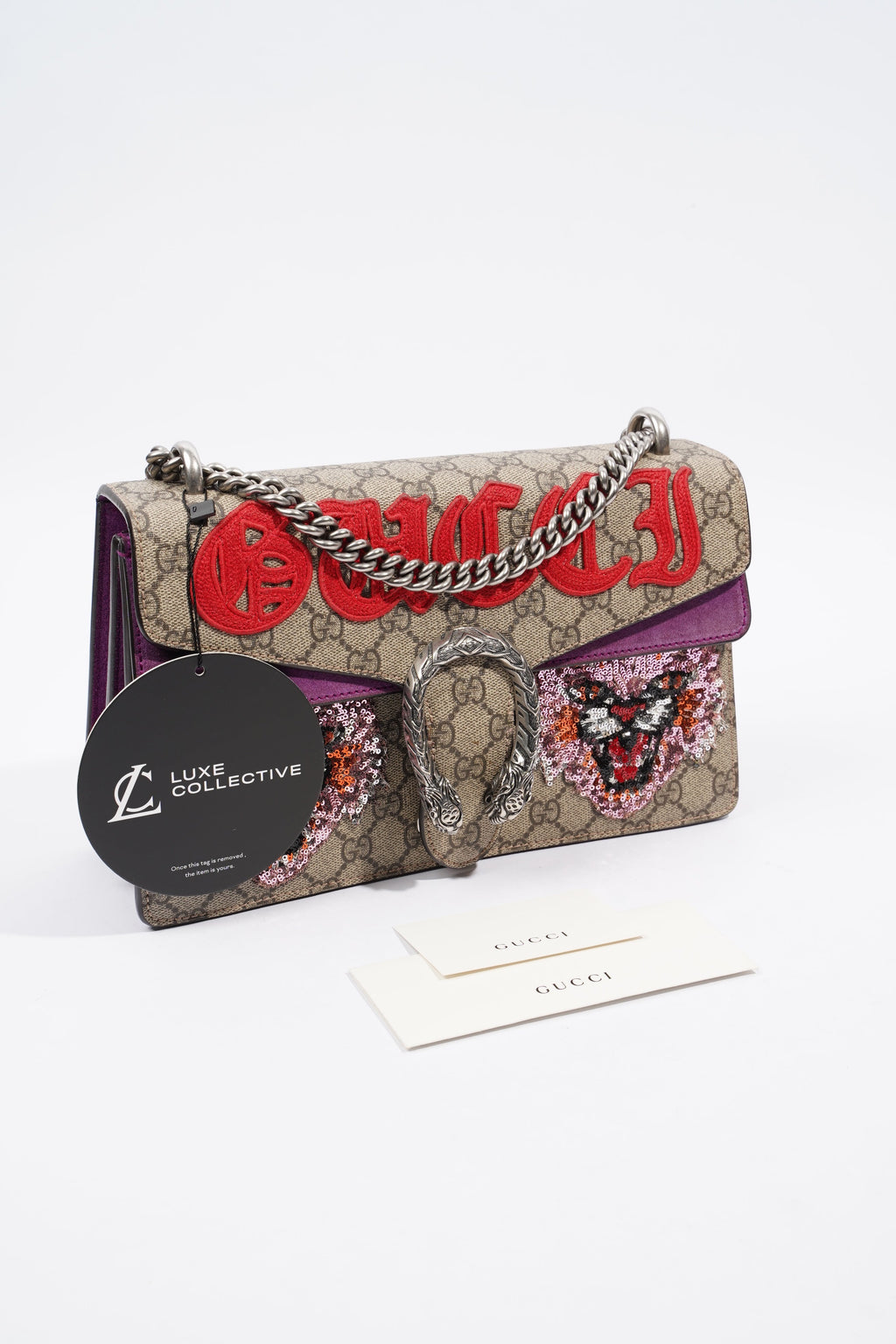 Gucci Dionysus Supreme / Red Coated Canvas Small