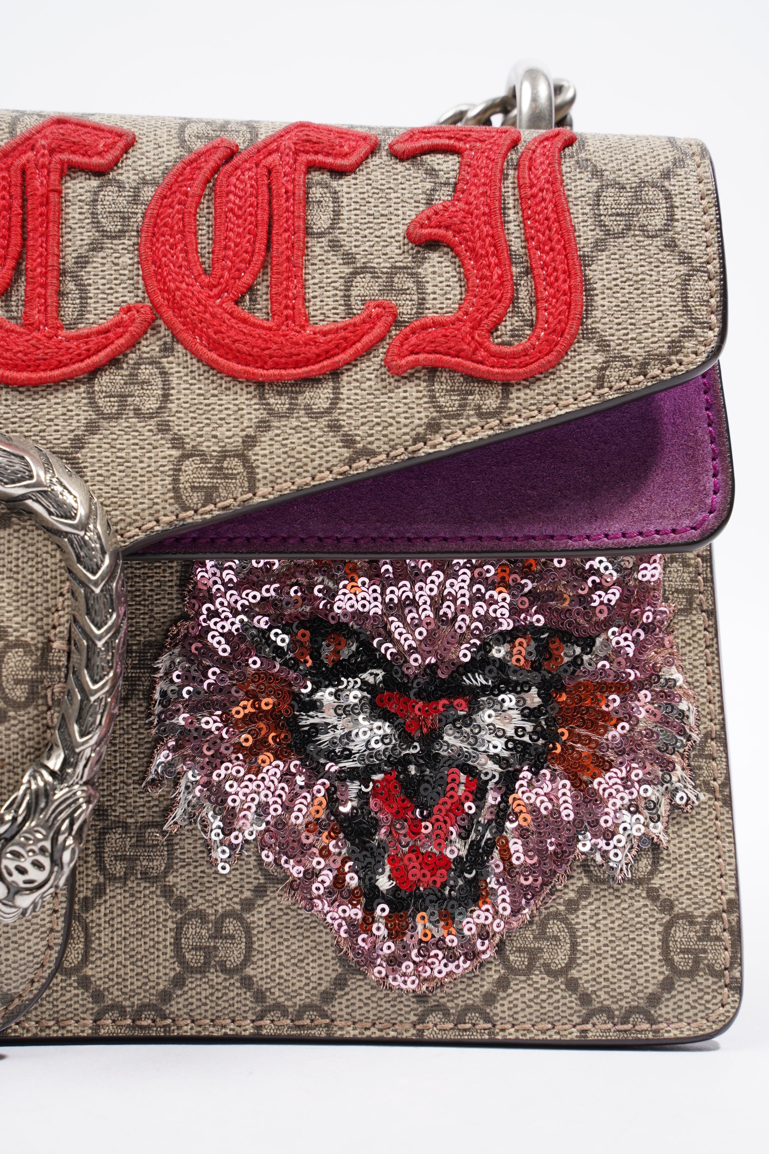 Gucci Dionysus Supreme / Red Coated Canvas Small