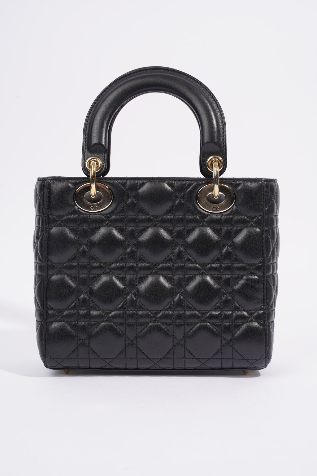 Christian Dior Lady Dior Black Leather Small