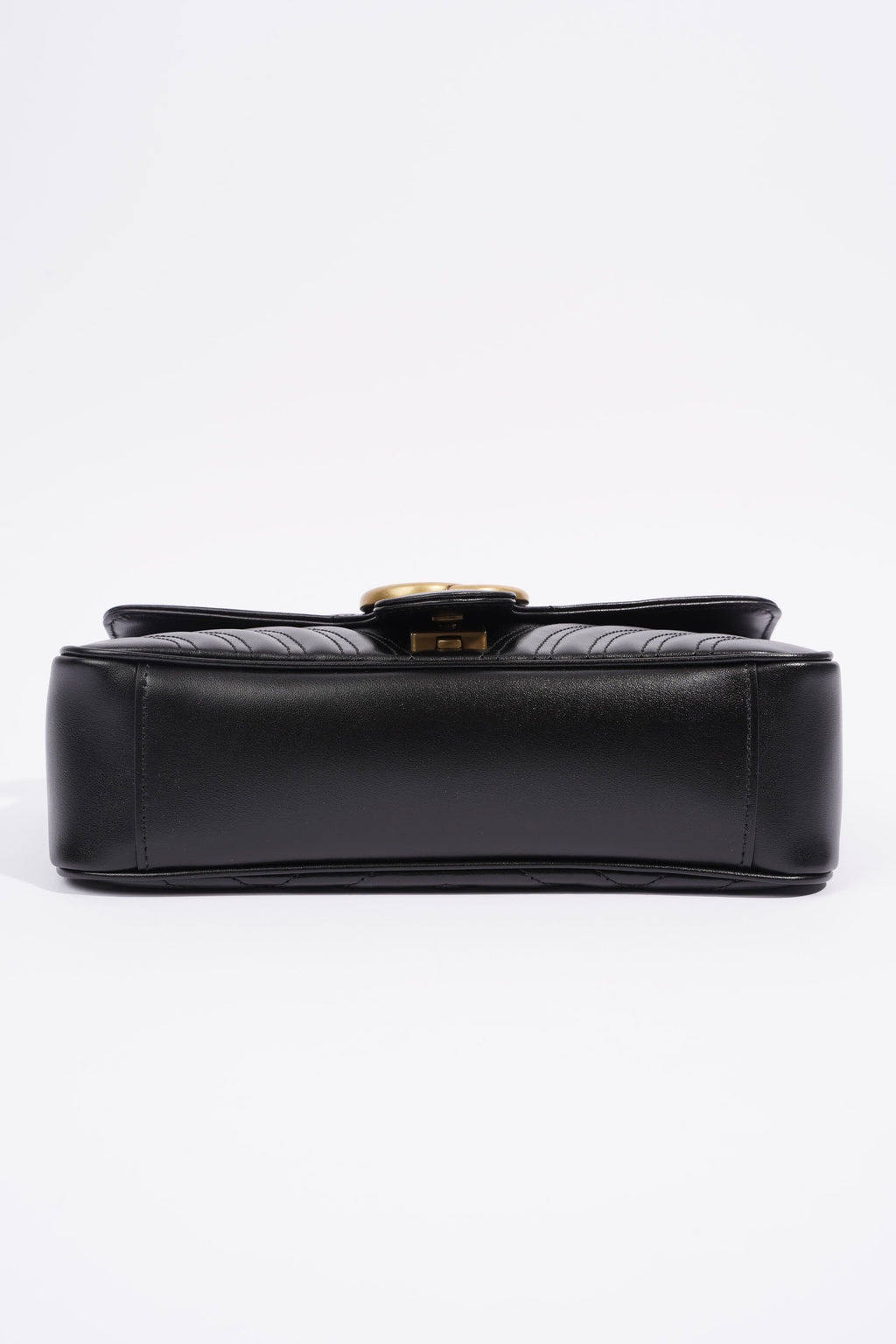 Gucci Marmont Flap Black Matelasse Leather Small