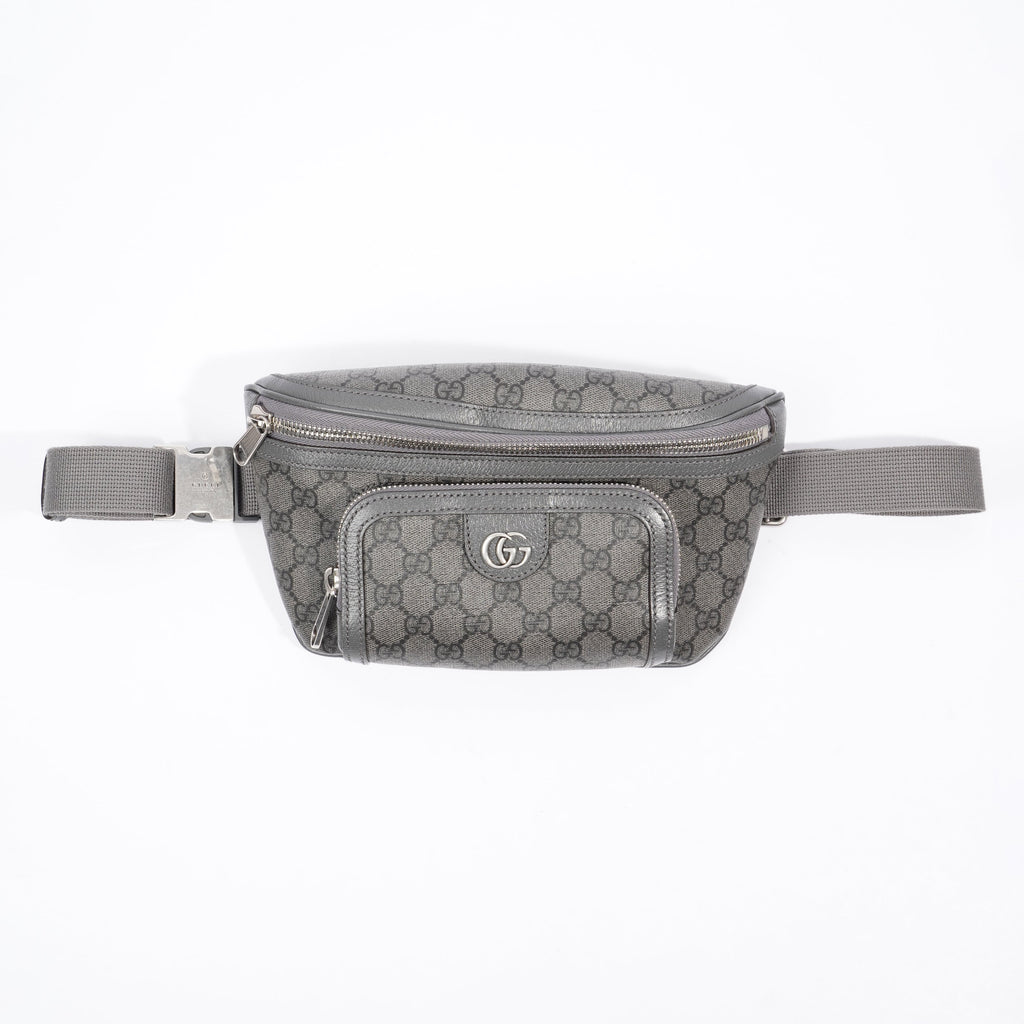 Gucci Ophidia Belt Bag Grey Supreme Coated Canvas