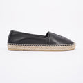 Saint Laurent Espadrilles Black Leather EU 39 UK 6