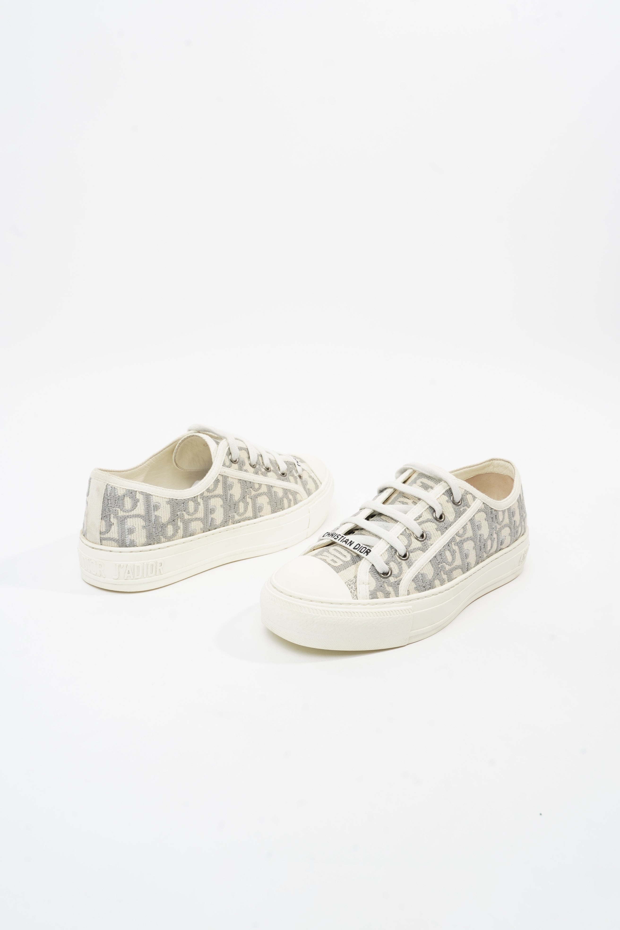 Christian Dior Walk'N'Dior Grey / White Canvas EU 36.5 UK 3.5