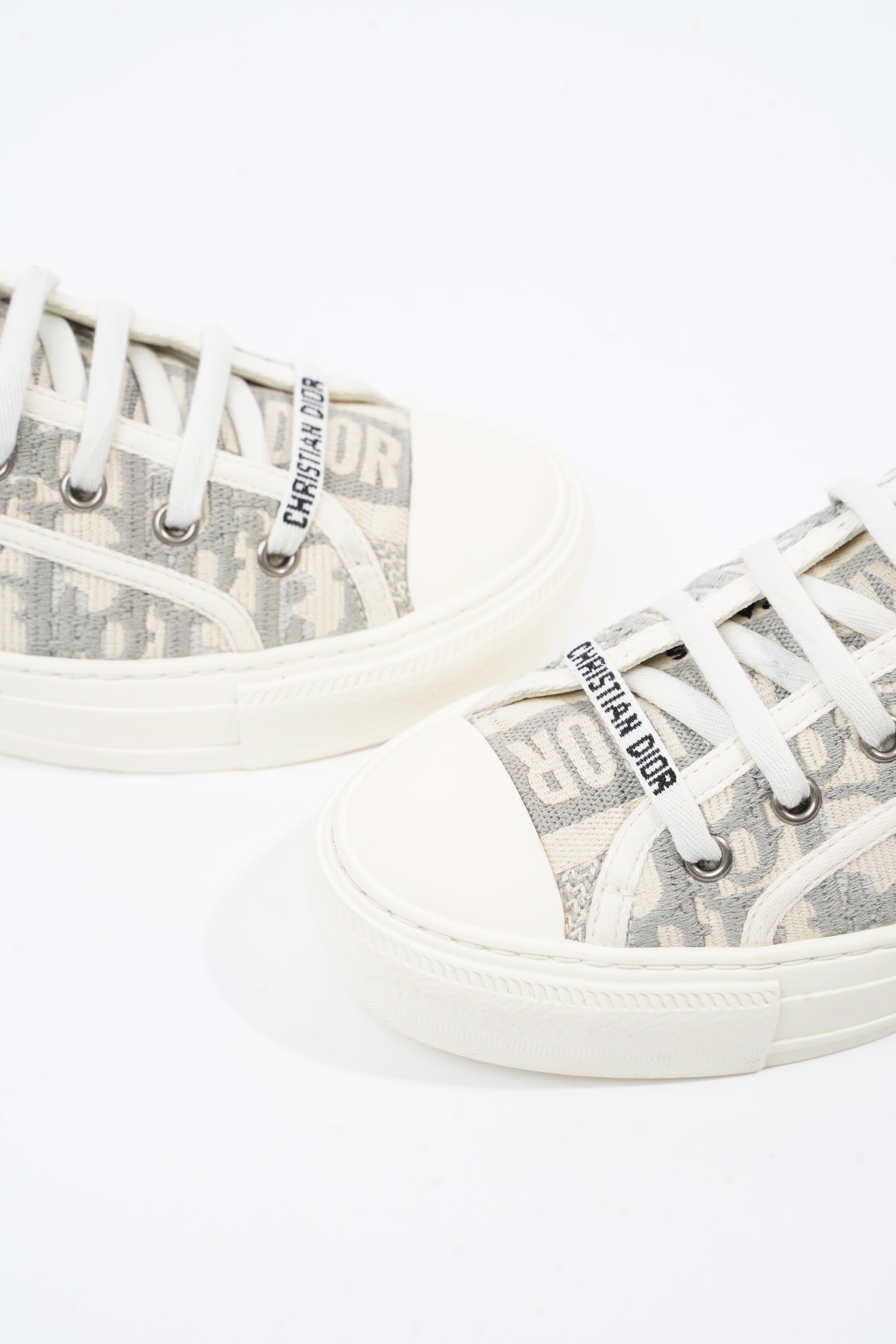 Christian Dior Walk'N'Dior Grey / White Canvas EU 36.5 UK 3.5