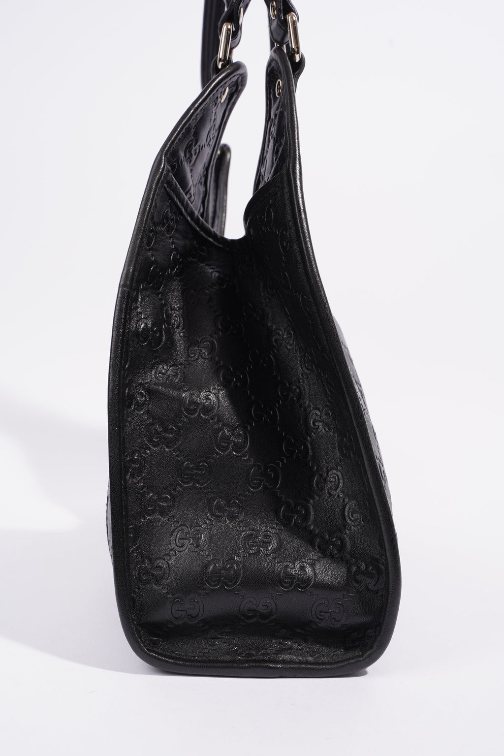 Gucci Jackie Black GG Supreme Leather
