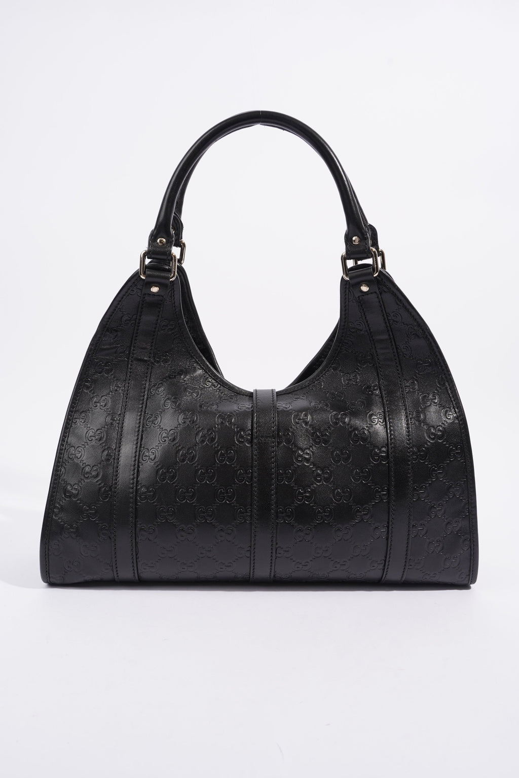 Gucci Jackie Black GG Supreme Leather