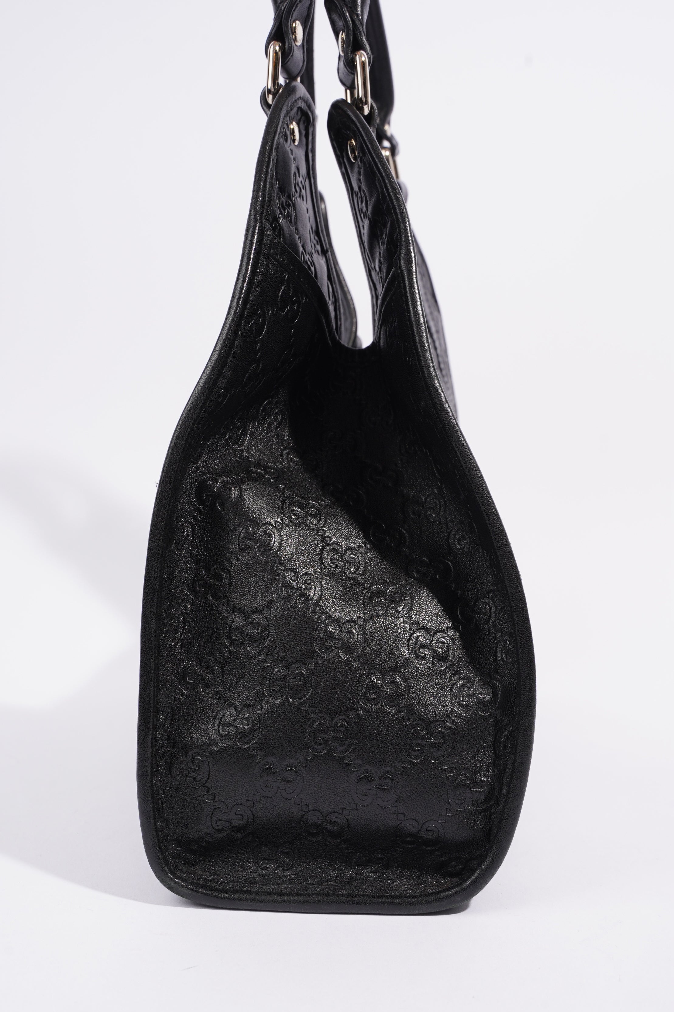 Gucci Jackie Black GG Supreme Leather