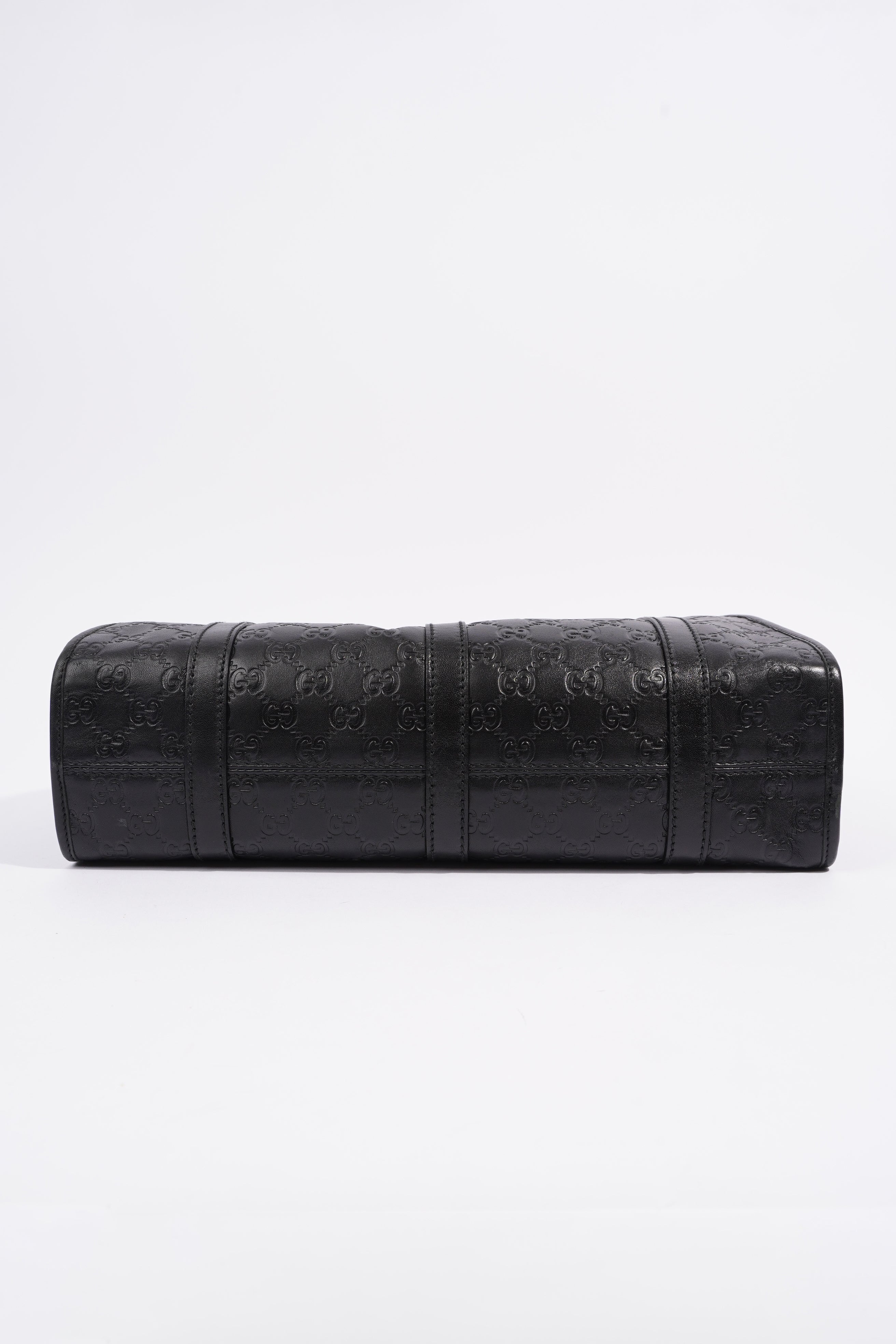 Gucci Jackie Black GG Supreme Leather