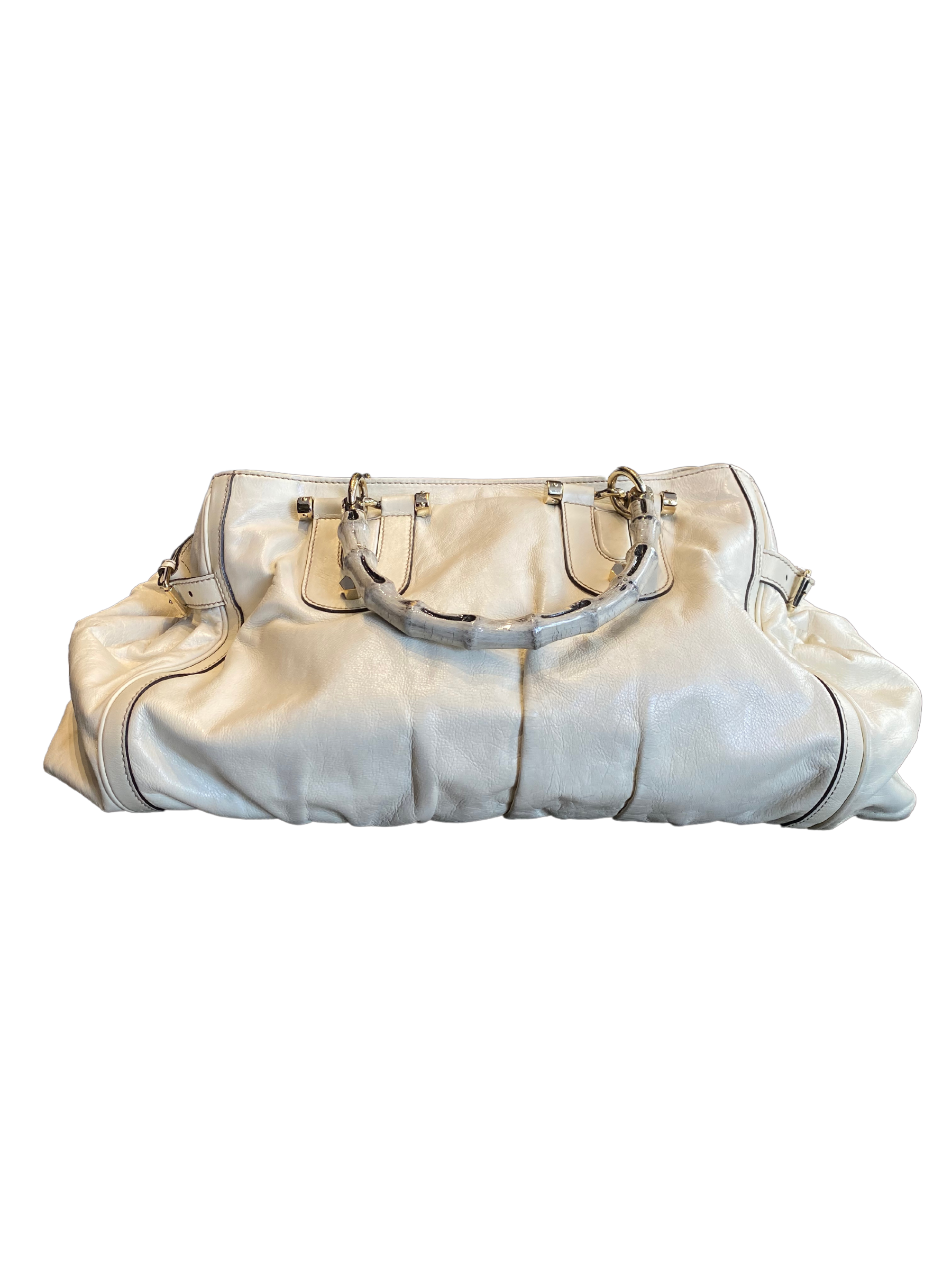Gucci Leather Bamboo Bag