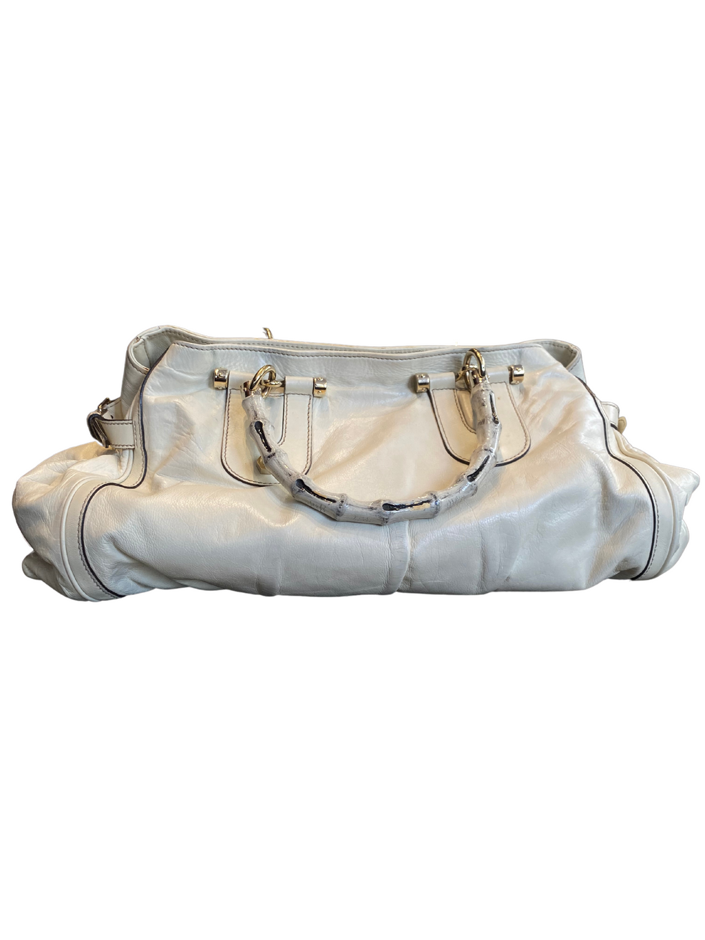 Gucci Leather Bamboo Bag