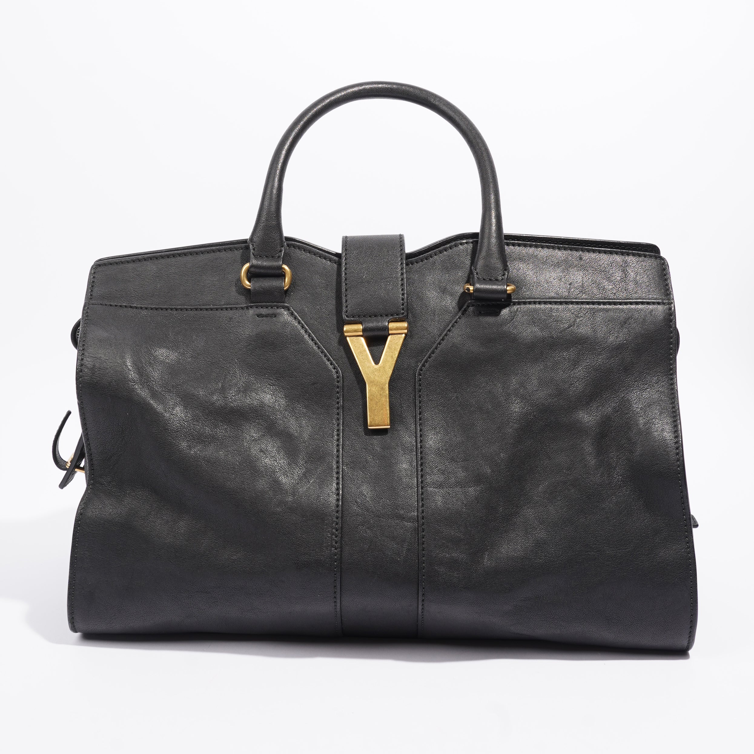 Saint Laurent Cabas Chyc Black Leather