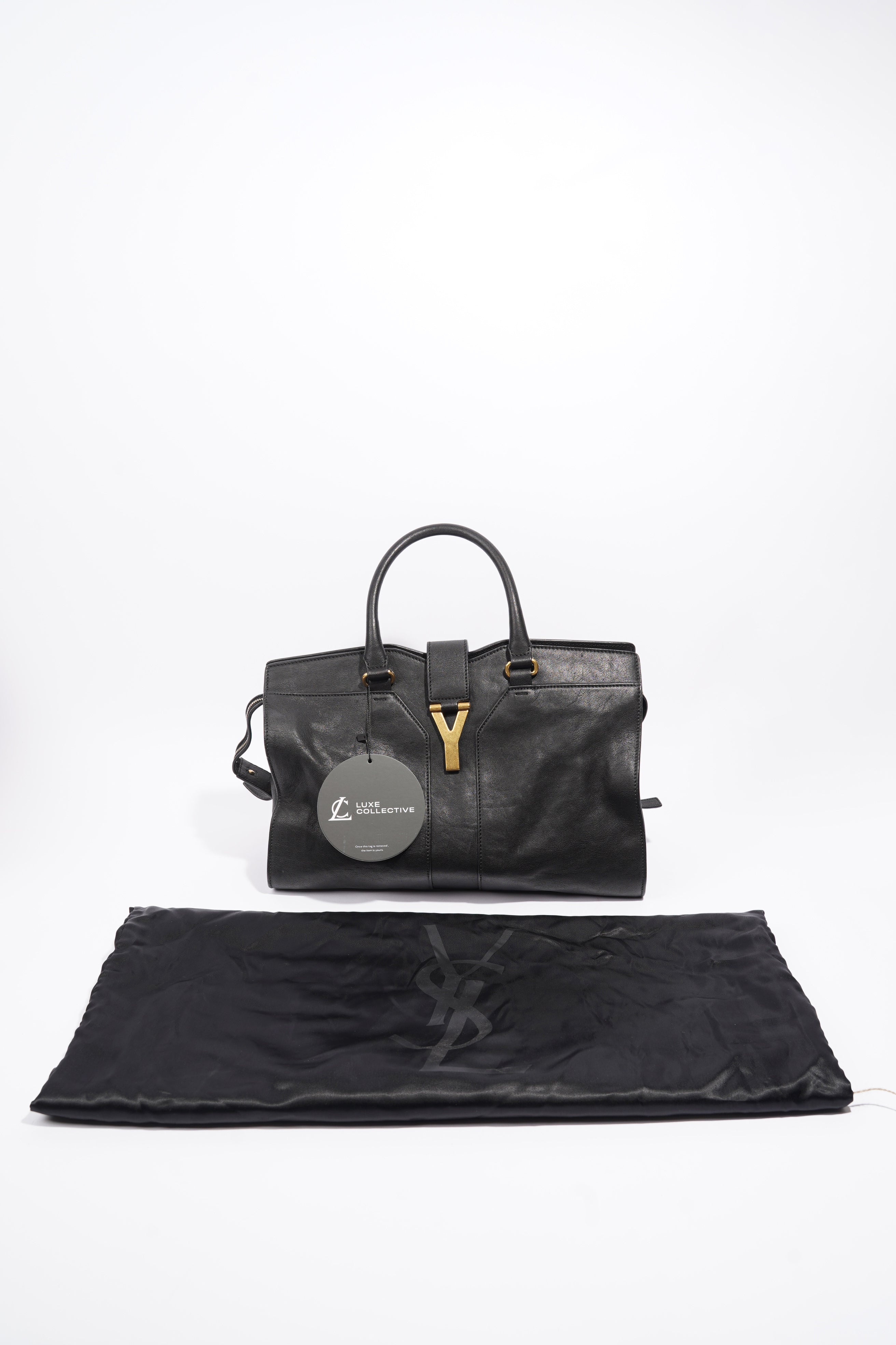 Saint Laurent Cabas Chyc Black Leather