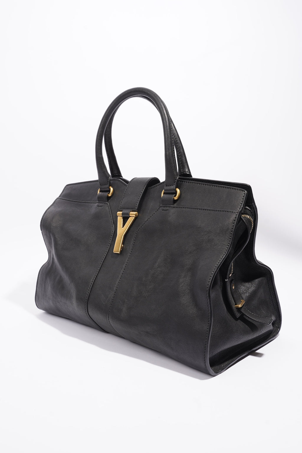Saint Laurent Cabas Chyc Black Leather