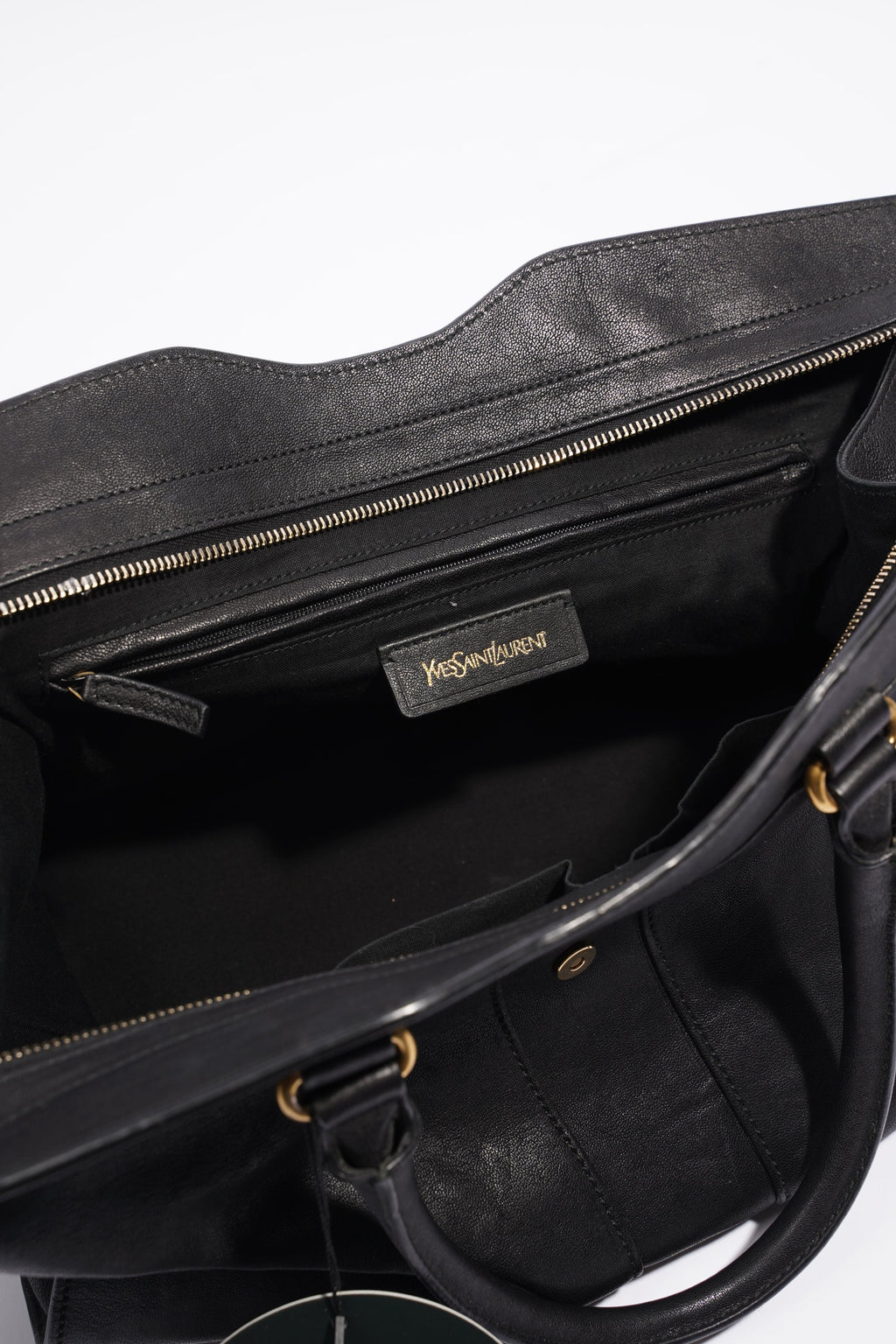 Saint Laurent Cabas Chyc Black Leather