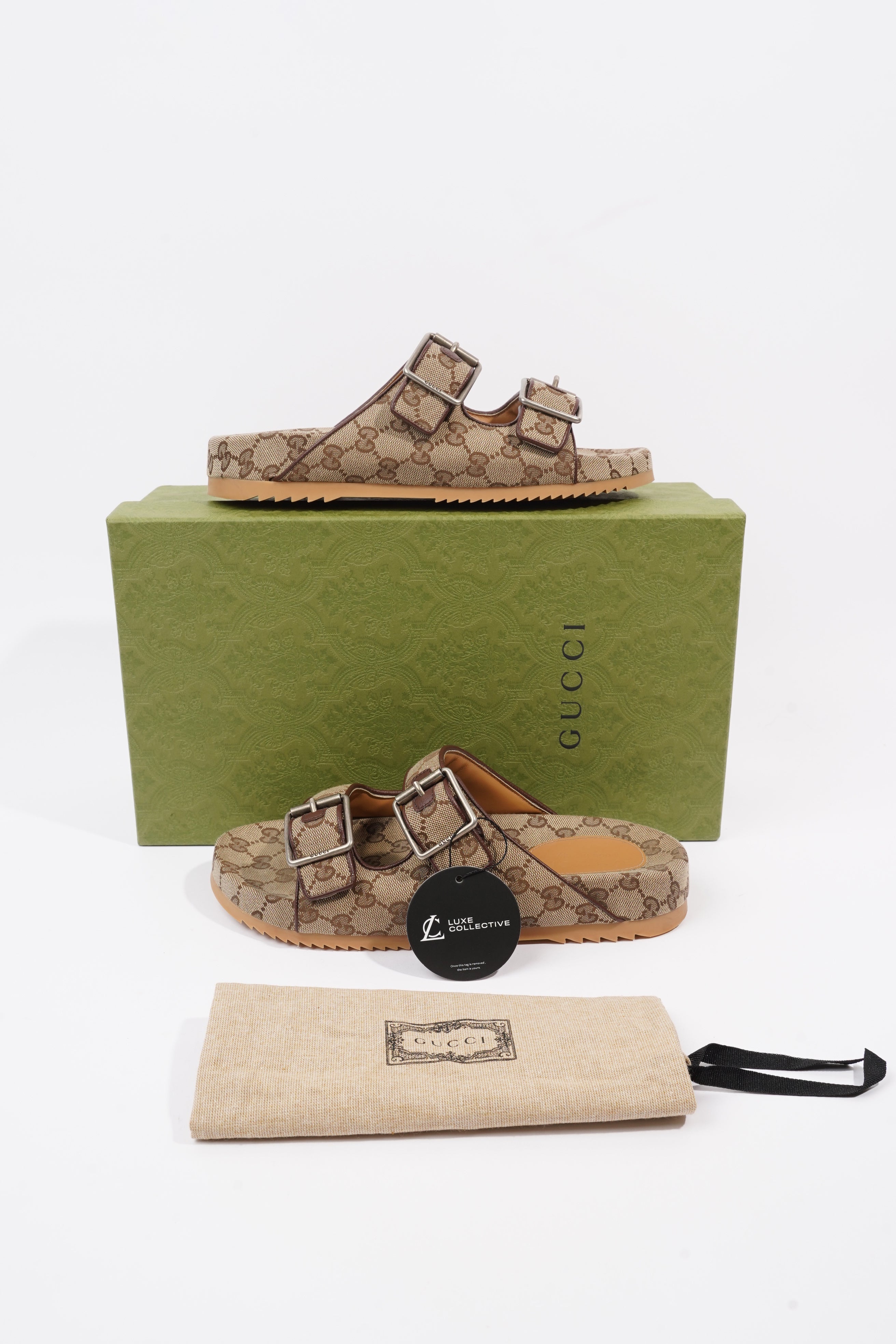 Gucci GG Supreme Monogram Beige Monogram / Brown Canvas EU 41 UK 7