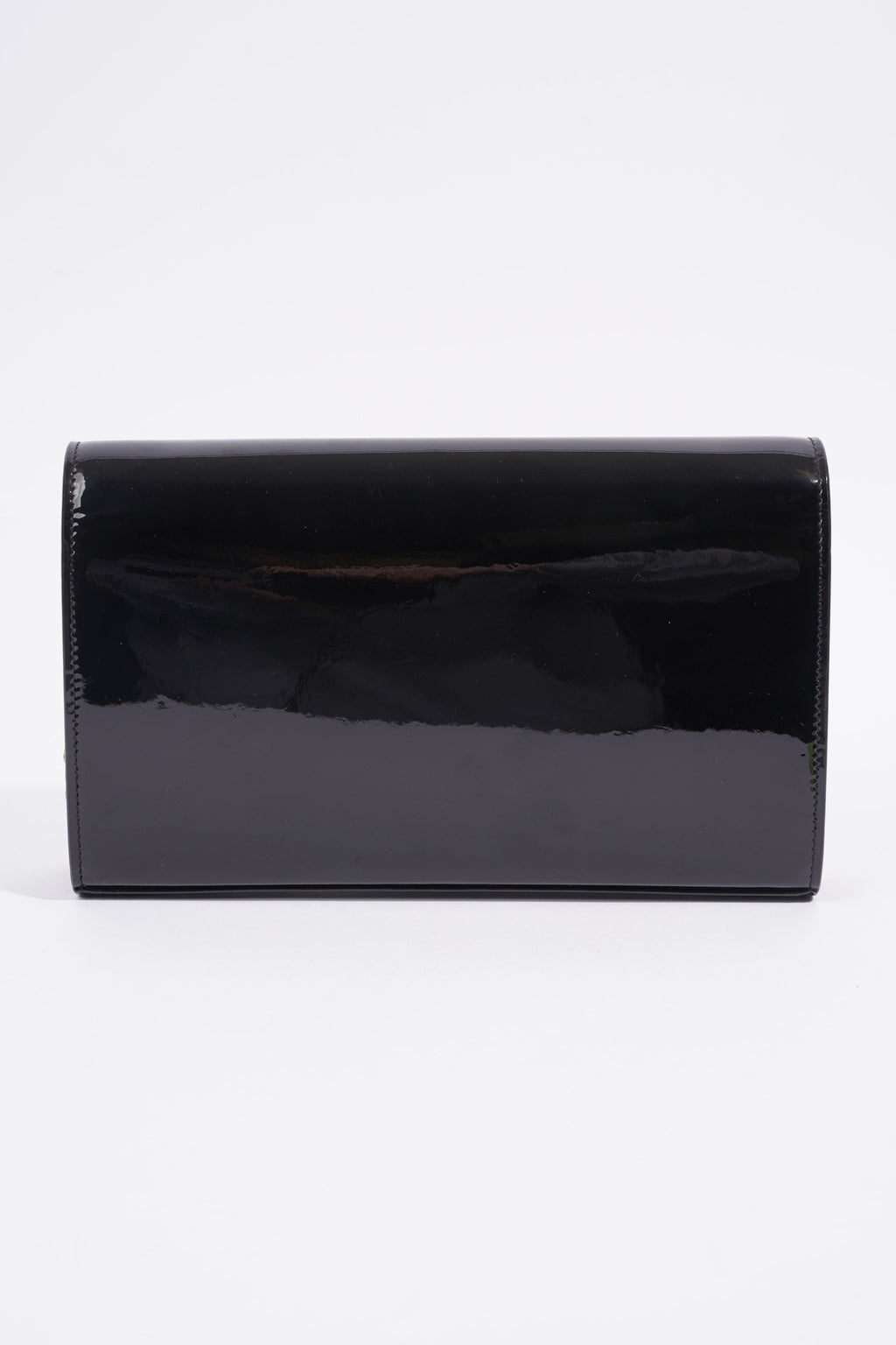 Saint Laurent Chain Wallet Black Patent Leather