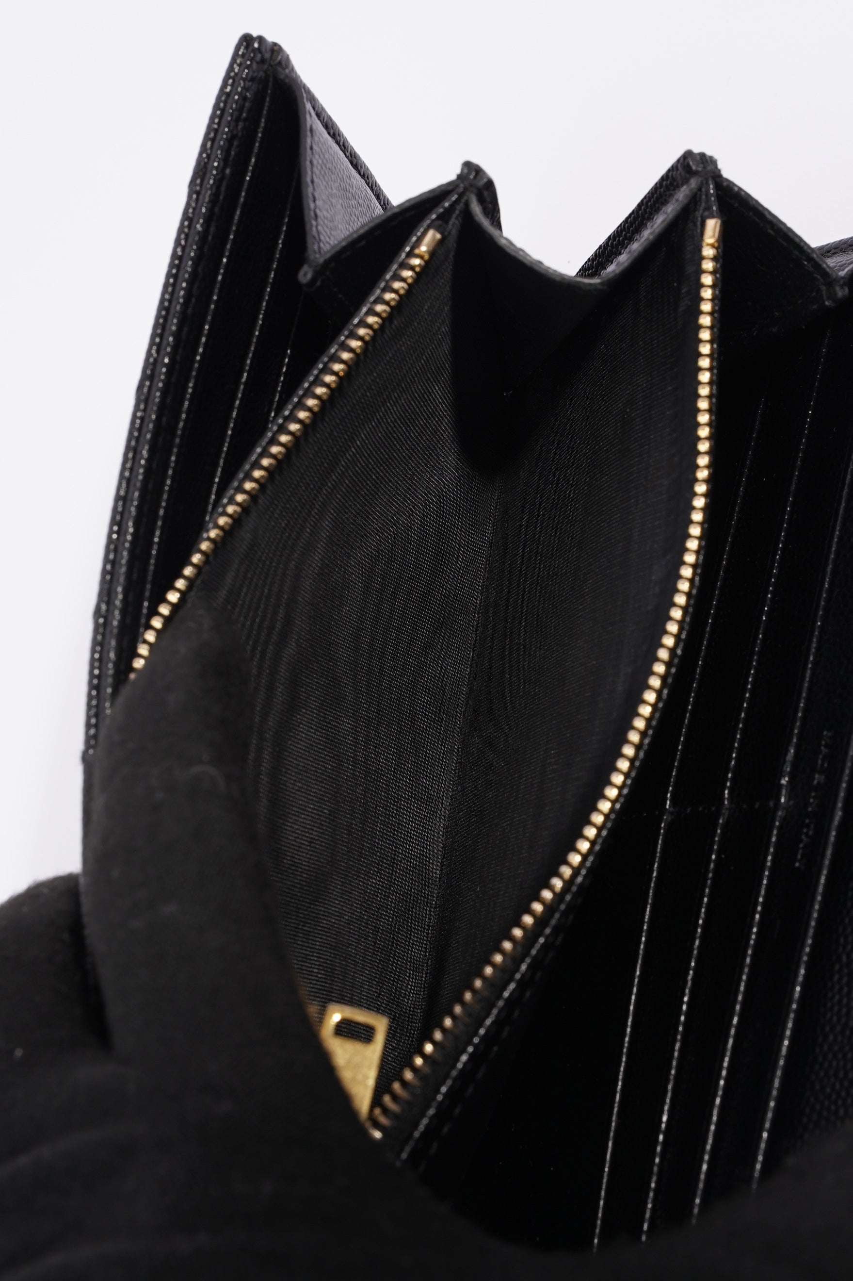 Saint Laurent Cassandre Matelasse Black Embossed Leather Large