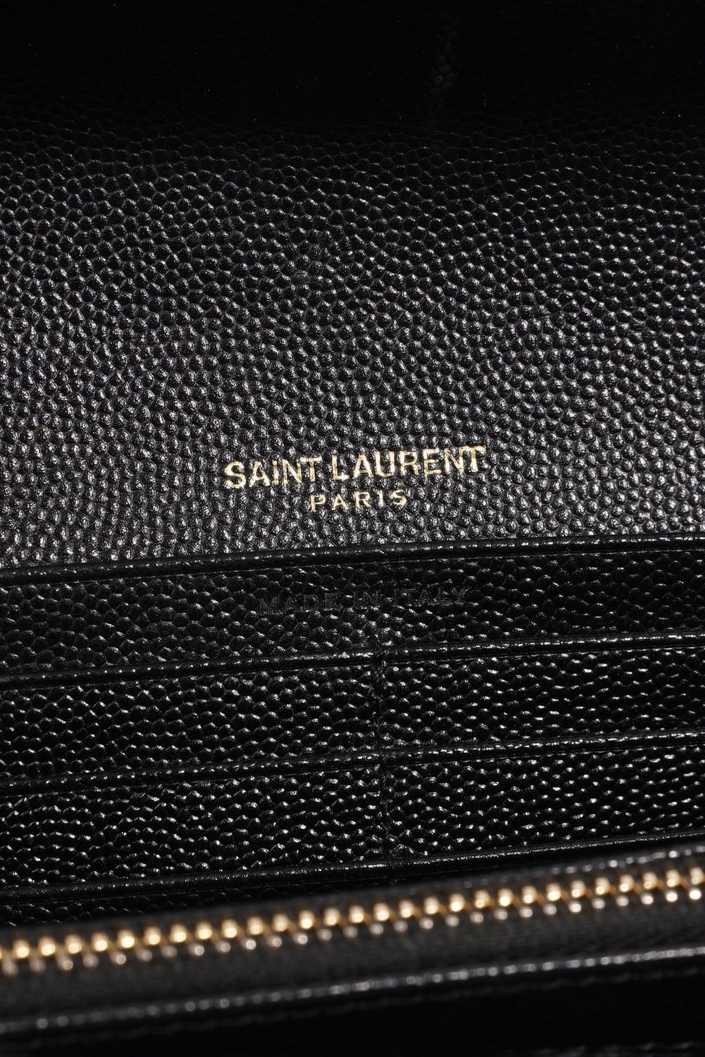 Saint Laurent Cassandre Matelasse Black Embossed Leather Large