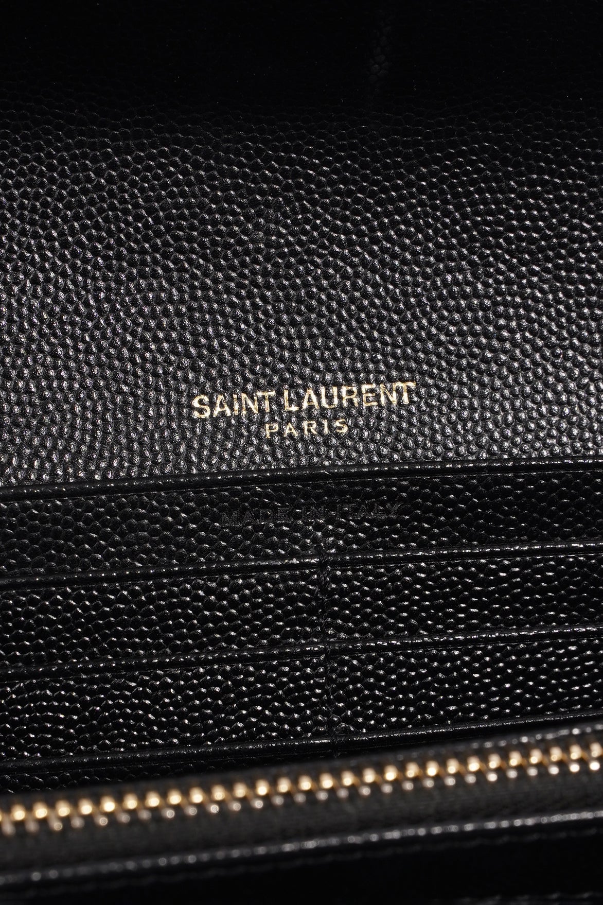 Saint Laurent Cassandre Matelasse Black Embossed Leather Large