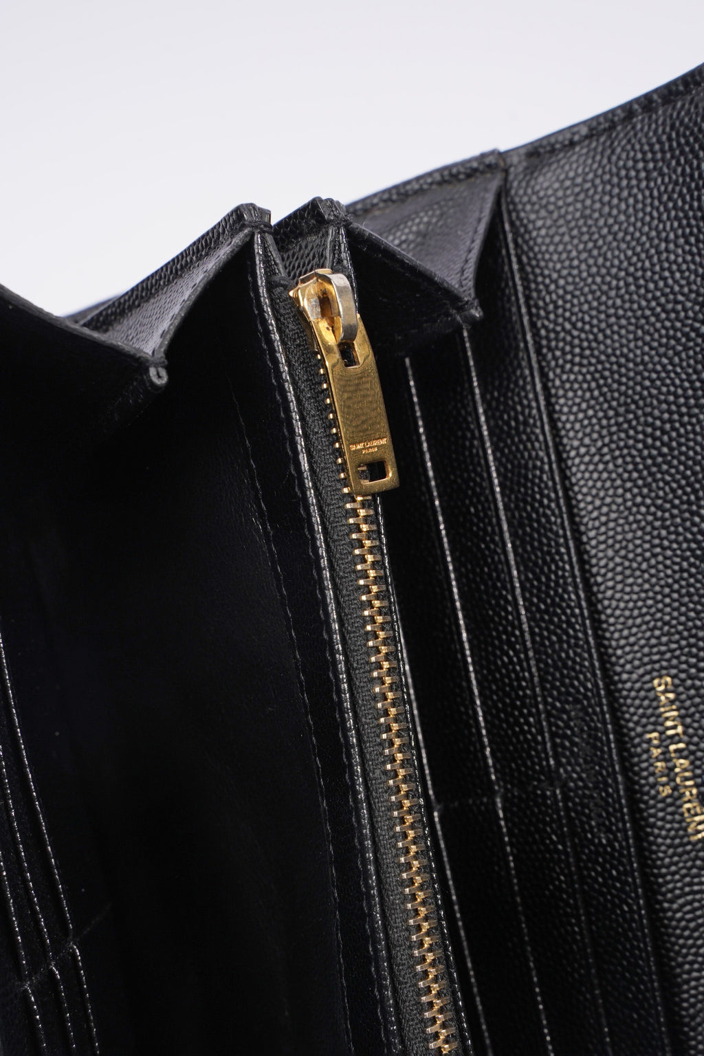 Saint Laurent Cassandre Matelasse Black Embossed Leather Large