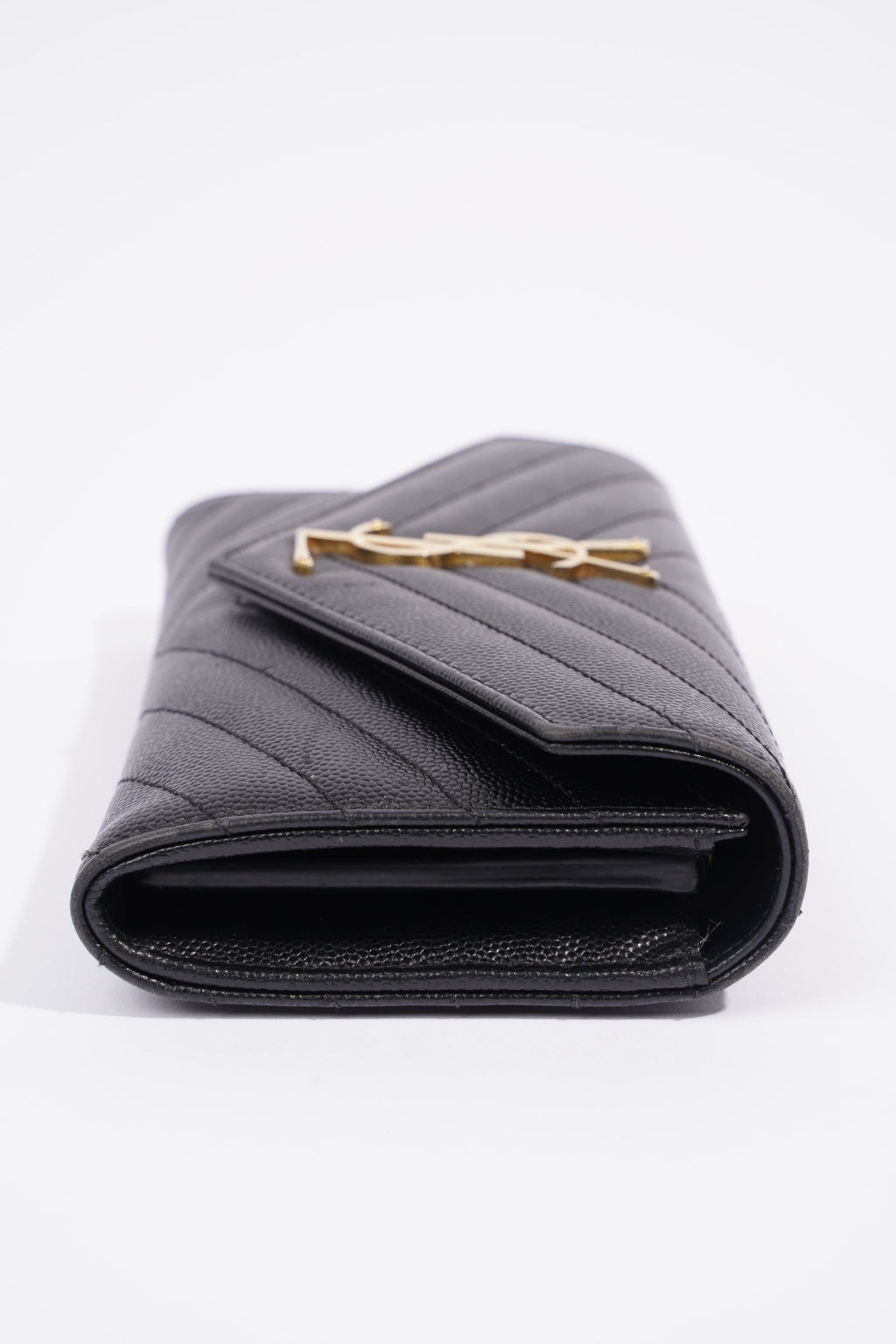 Saint Laurent Cassandre Matelasse Black Embossed Leather Large
