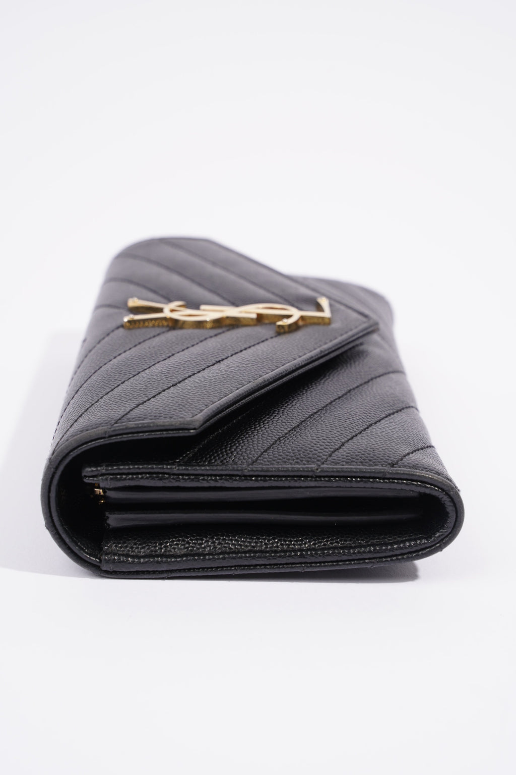 Saint Laurent Cassandre Matelasse Black Embossed Leather Large