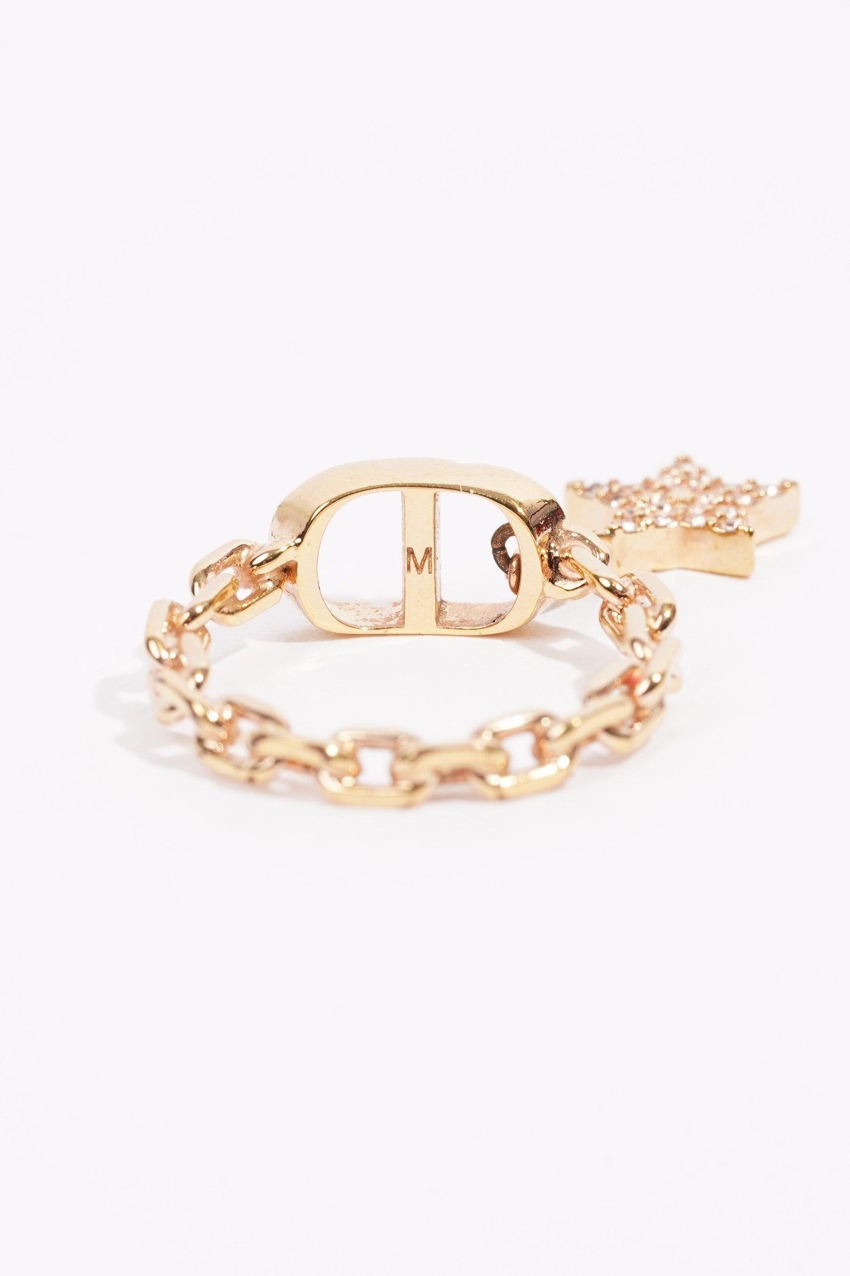 Christian Dior Petit CD Ring Gold Gold Plated M