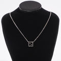 Fendi FF Pendant Necklace Silver Silver Sterling