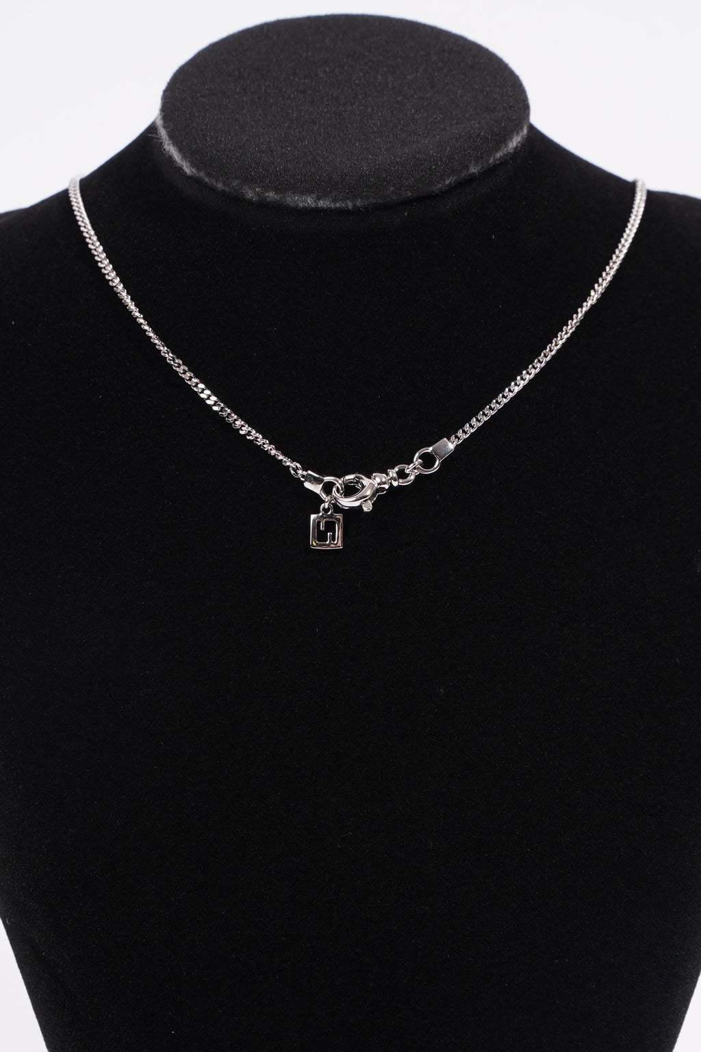 Fendi FF Pendant Necklace Silver Silver Sterling