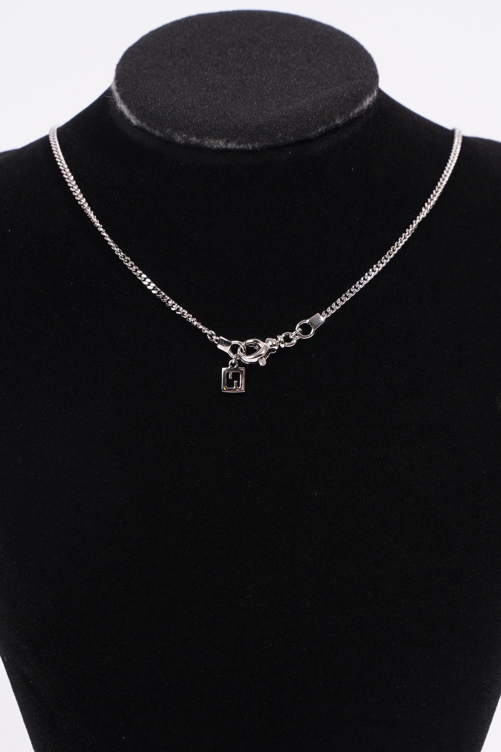 Fendi FF Pendant Necklace Silver Silver Sterling