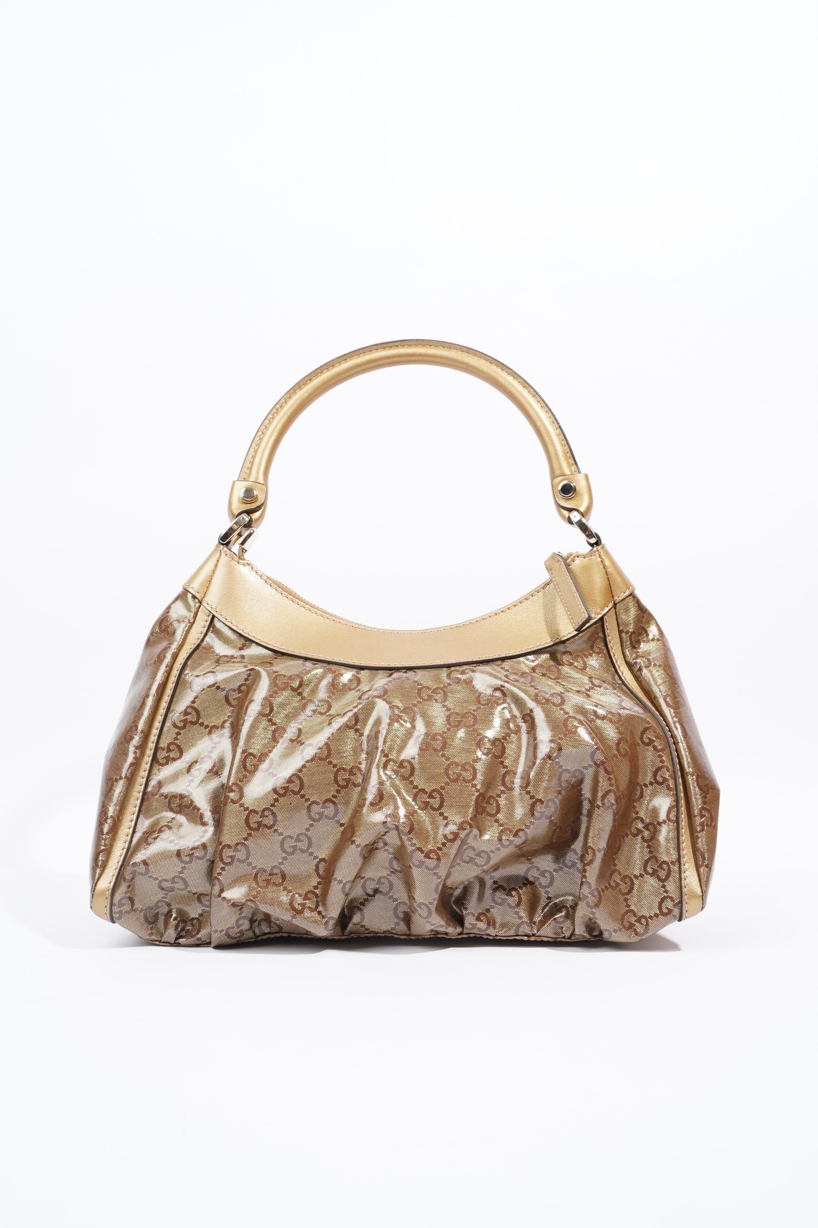 Gucci Abbey Gold GG Supreme PVC