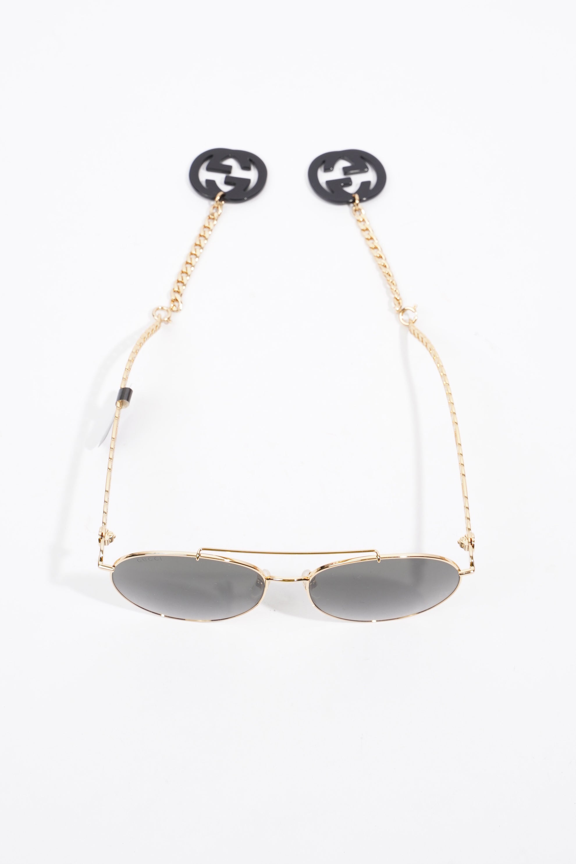Gucci GG0725S Sunglasses Gold Base Metal 135