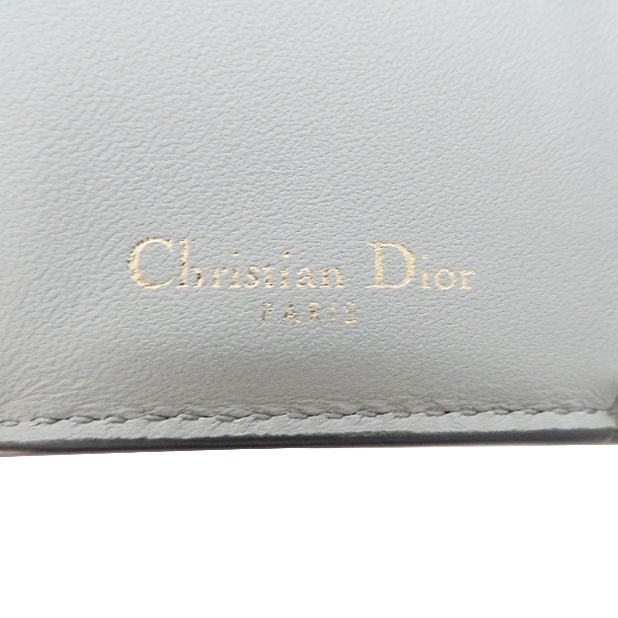 DIOR Saddle Leather Compact Wallet Small Wallets