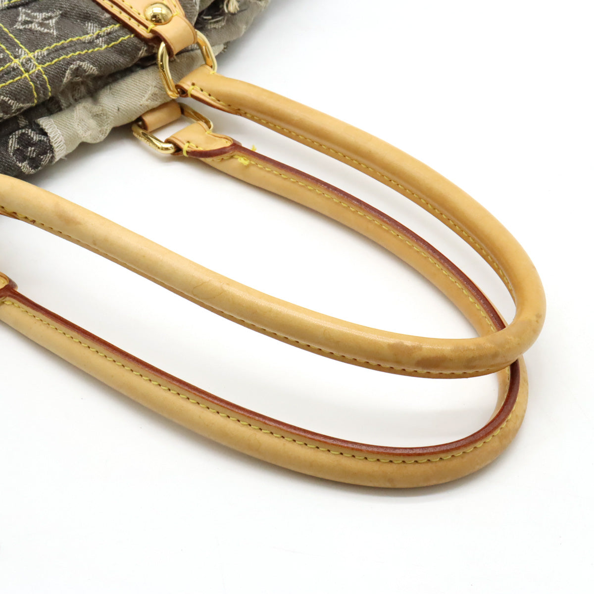 Louis Vuitton Monogram Denim Patchwork Bowie Shoulder Bag Boston Gray Bag M95377