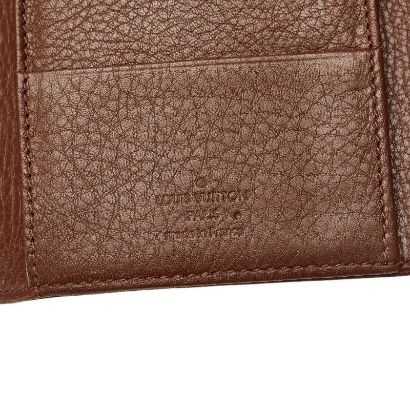 Louis Vuitton Portfolio America Long Wallet Brown Leather  Louis Vuitton