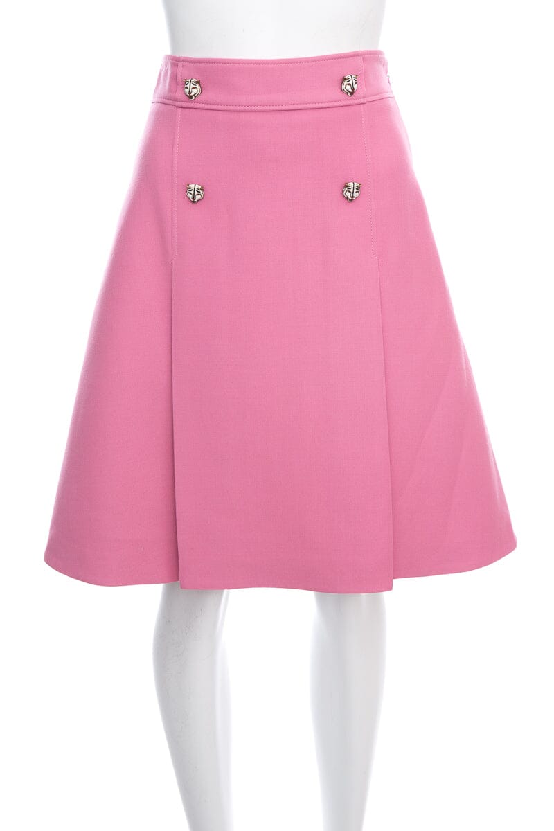 Gucci Pink Knee Length Skirt SZ 42