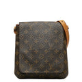 Louis Vuitton Monogram Salsa Short Shoulder Bag M51258 Brown PVC Leather Lady Louis Vuitton