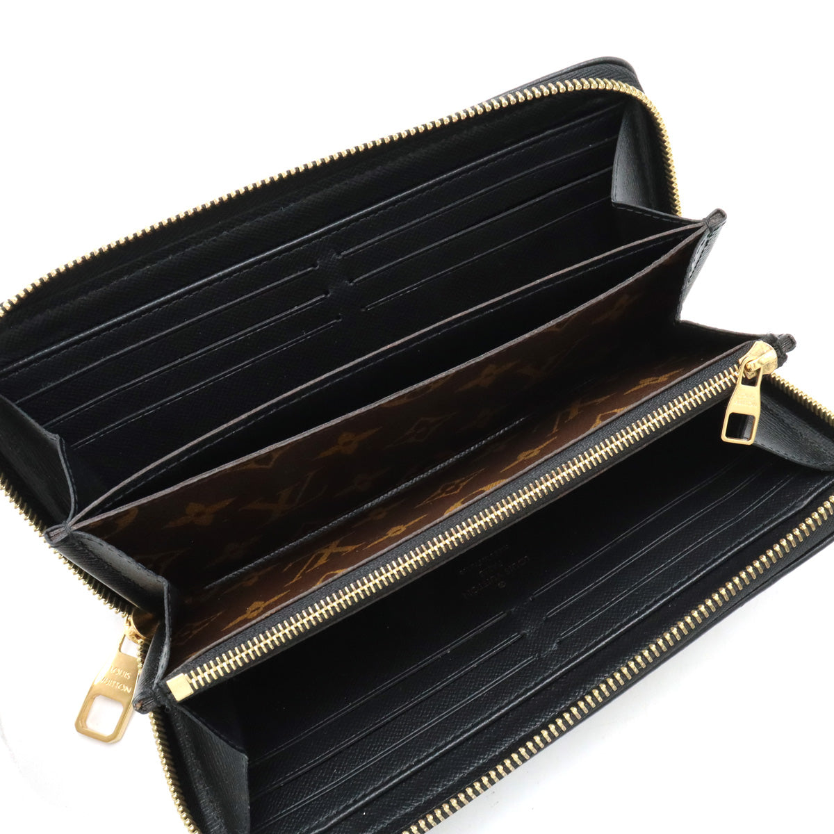 Louis Vuitton Louis Vuitton Monogram Jeep Wallet Retiro Round Fassner Long Wallet Noir Black M61855