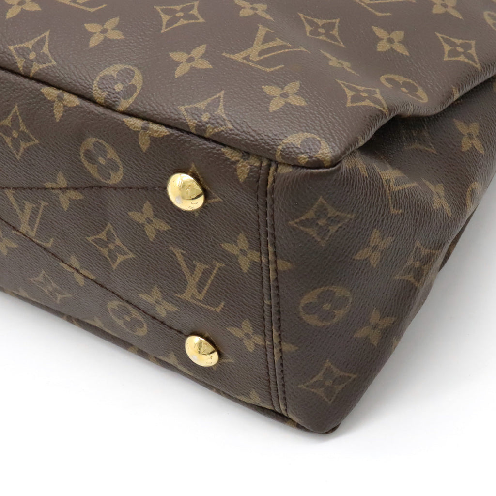 LOUIS VUITTON Louis Vuitton Monogram Palas Handbag 2WAY Semi-sholder Shoulder Shoulder Noir Black M41064