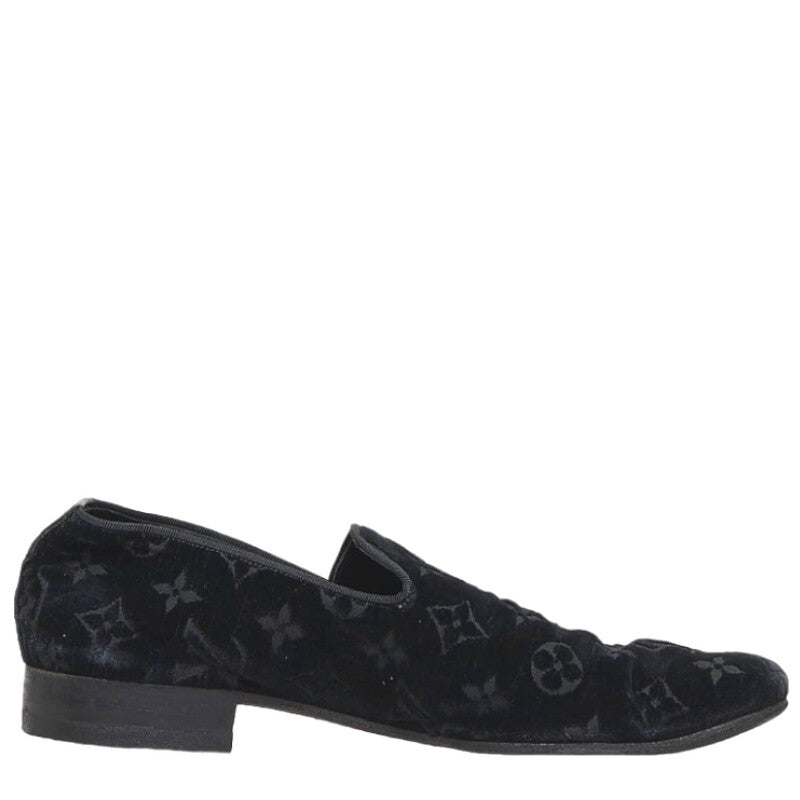 Louis Vuitton Loafer Slipper in Monogram Size: 40 Men’s ST1014 Black