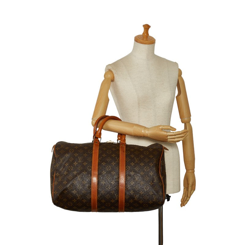 Louis Vuitton Monogram K-Polar 45 Boston Bag M41428 Brown PVC Leather  Louis Vuitton