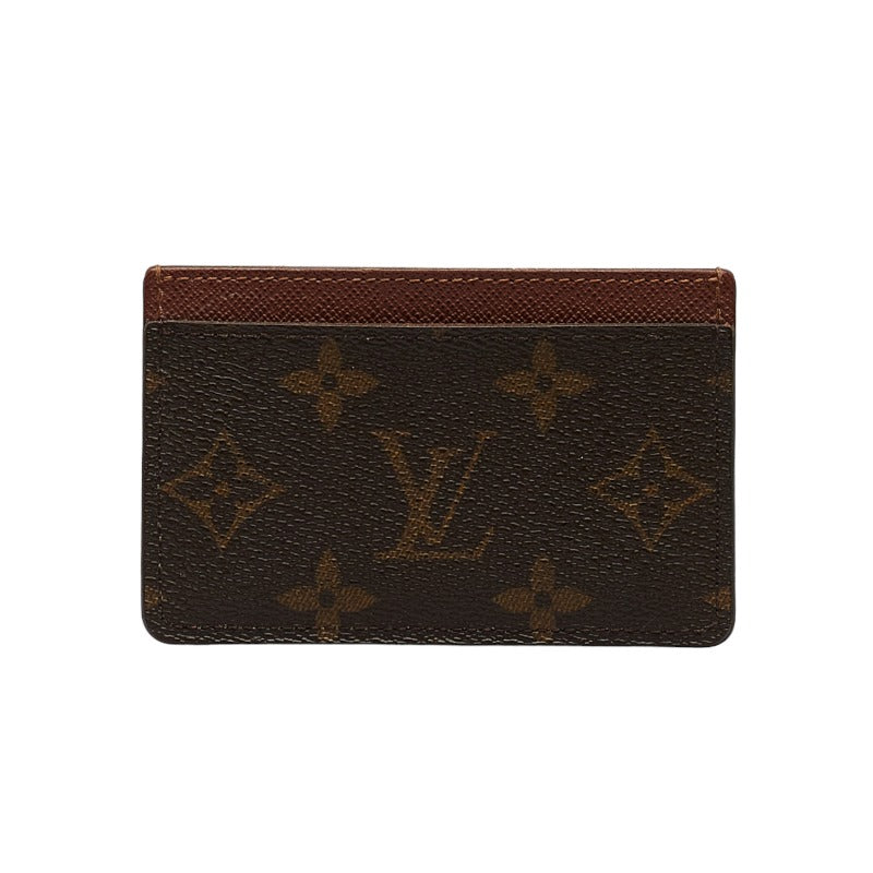 Louis Vuitton Monogram M61733 Card Case PVC/Leather Brown