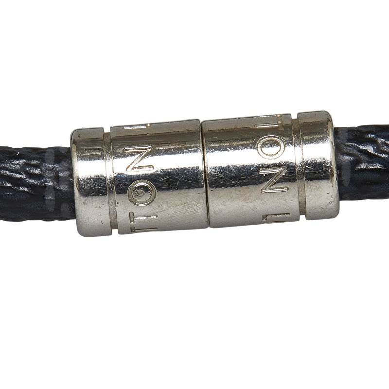 Louis Vuitton Louis Vuitton Damière Graphite M6609 Black PVC/Metal Bracelet