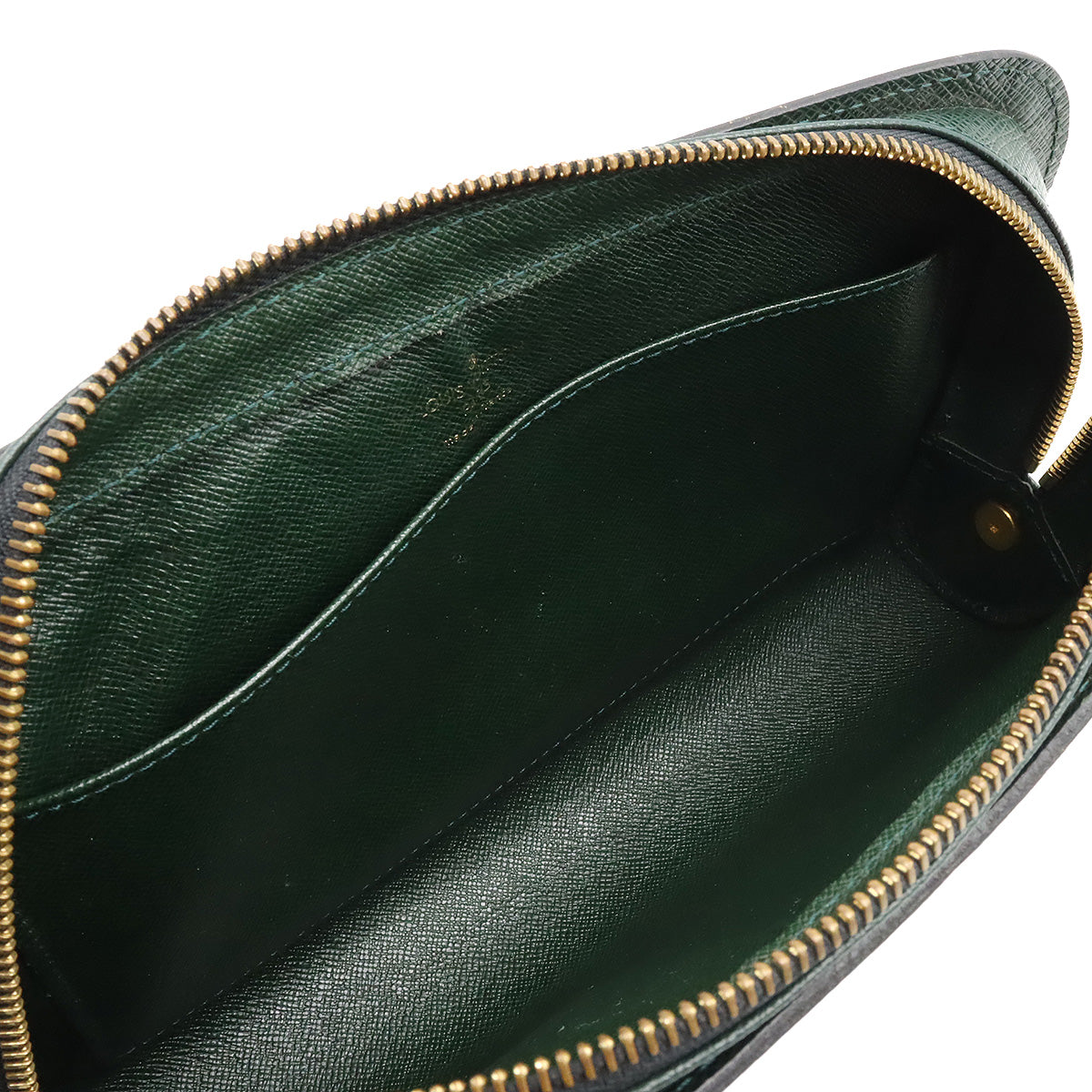 LOUIS VUITTON Louis Vuitton Tiger Bicycle Second Bag  Handbag Leather Episeas Deep Green Gold  M30184