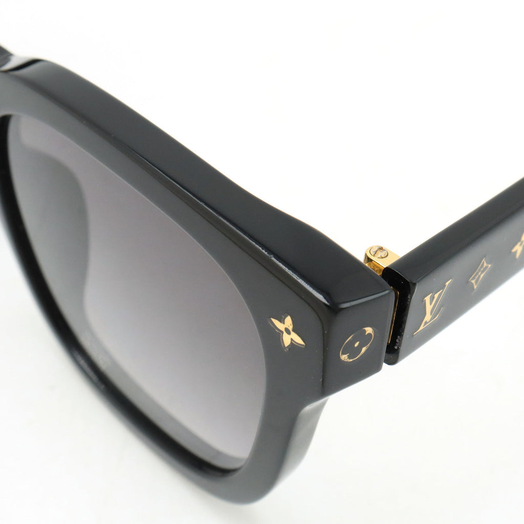 LOUIS VUITTON Louis Vuitton Sunscreen My Monogram Square Smoke Grading Noir Black 54□17 143 Z1523E