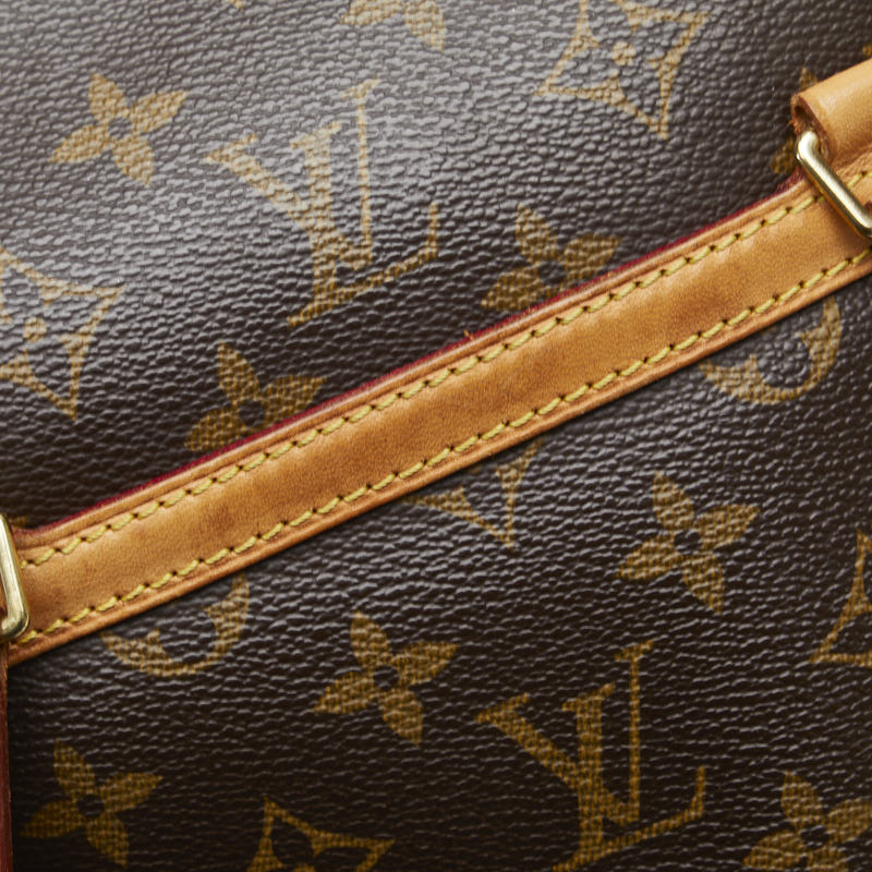 Louis Vuitton Monogram M51141 Shoulder Bag PVC/Leather Brown